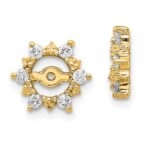 14k Fancy Diamond Earring Jacket Mountings