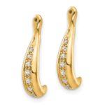 14K 1/20 carat Diamond Earring Jackets - Image 2