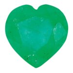 Emerald C Quality 4mm Heart
