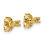 14k 1/10 carat Lab Grown Diamond VS+ F+ Round Complete Four Prong Heavyweight Stud Earrings - Image 4