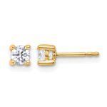 10k Round 4-Prong .50ct. Diamond Stud Earrings