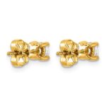 10k Round 4-Prong .50ct. Diamond Stud Earrings - Image 4