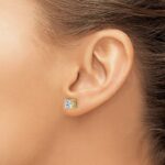 14k 1 1/2 carat Certified Lab Grown Diamond VS+ F+ Round Complete Four Prong Heavyweight Stud Earrings - Image 3