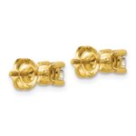 14k 5/8 carat Lab Grown Diamond VS+ F+ Round Complete Four Prong Screwback Heavyweight Stud Earrings - Image 4
