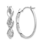 14k White Gold Diamond Fancy Earrings