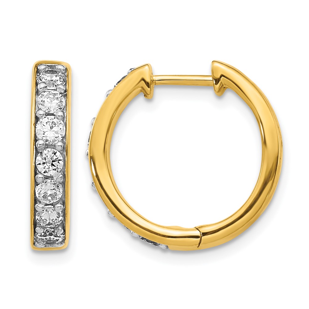 EM4264-100-1YA.jpg 10k Diamond Hinged Hoop Earrings - Image 1