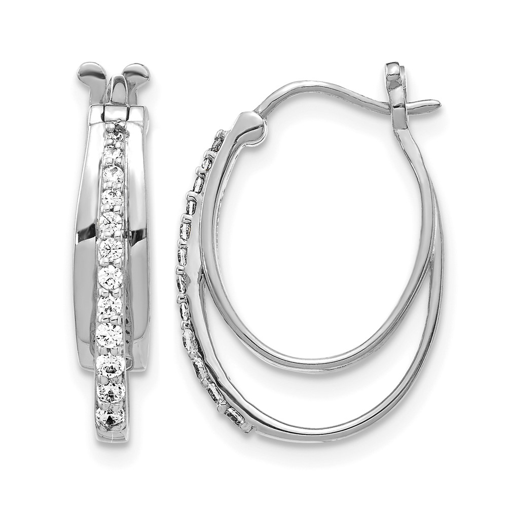 EM4343-025-1WA.jpg 10k White Gold Diamond Hoop Earrings - Image 1