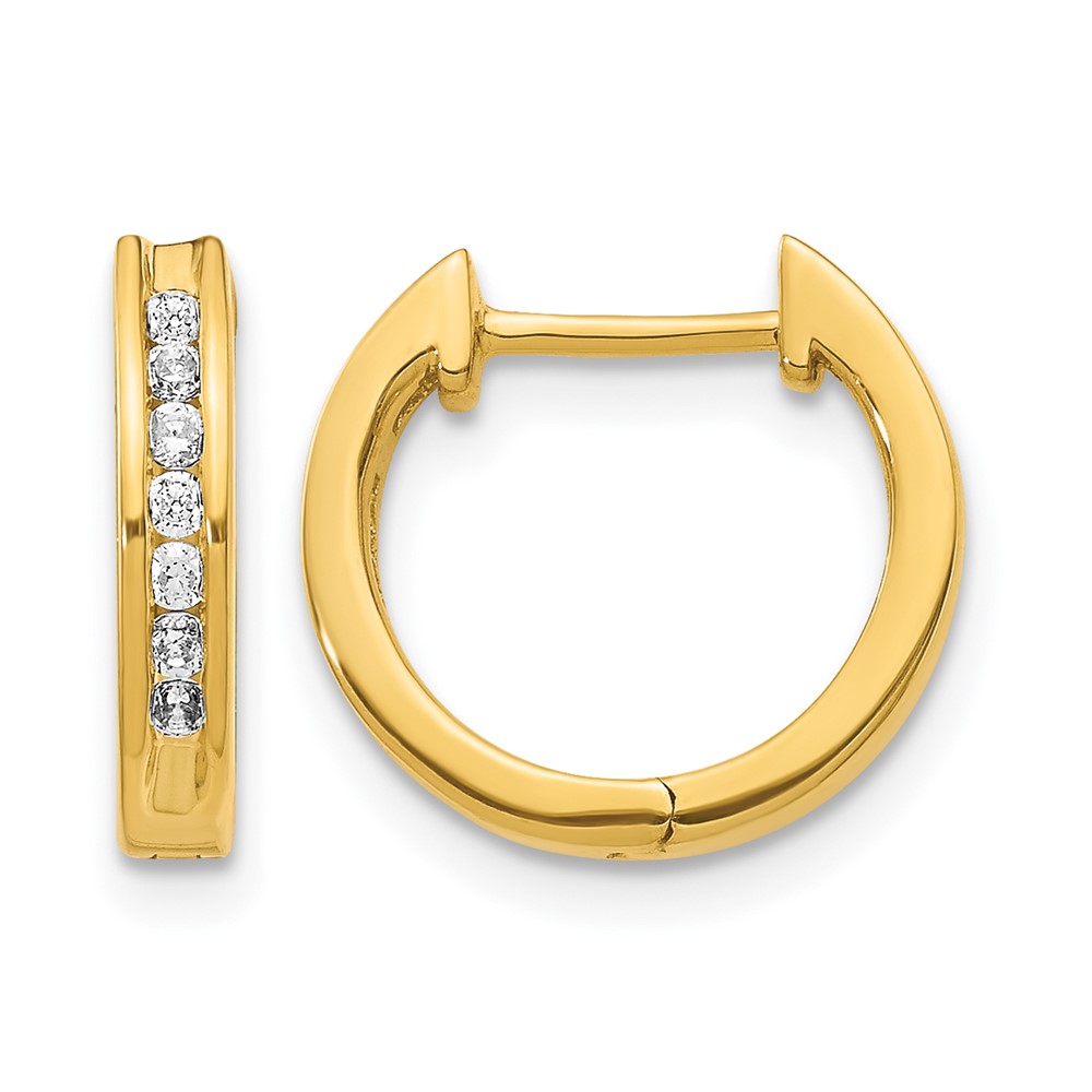 EM5351-020-1YA.jpg 10k Diamond Hinged Hoop Earrings - Image 1