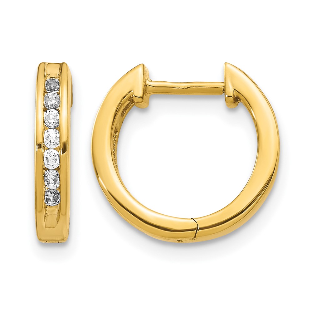 EM5352-025-YA.jpg 14k Diamond Hinged Hoop Earrings - Image 1