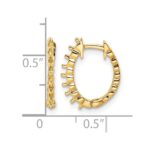 14k Diamond Hinged Hoop Earring Mountings - Image 2