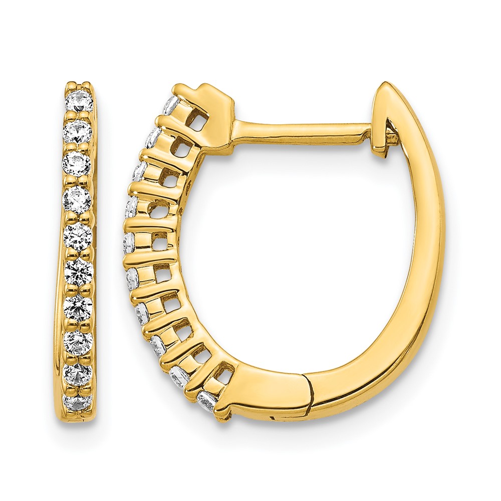 EM5411-025-YA.jpg 14k Diamond Hinged Hoop Earrings - Image 1