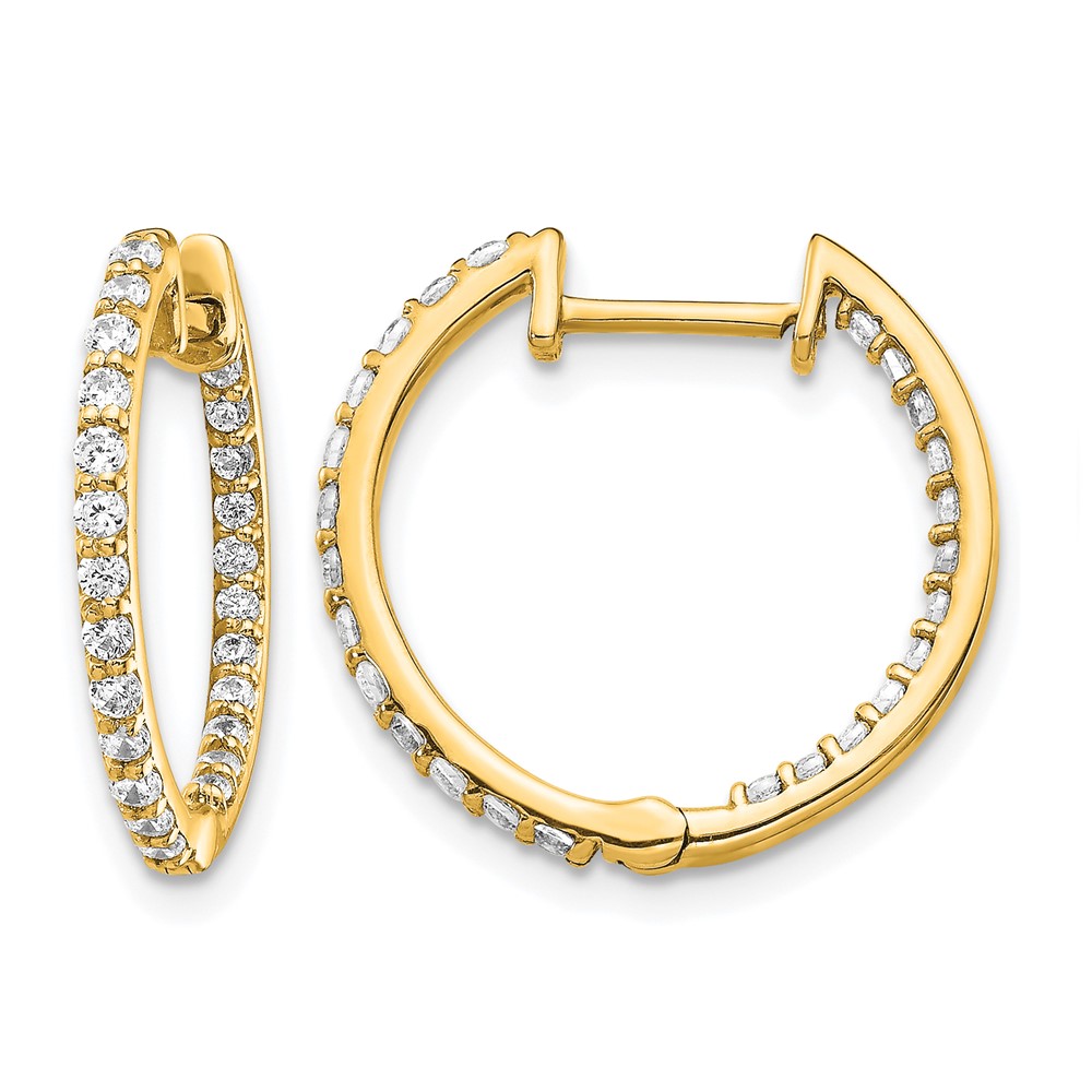 EM5425-062-YA.jpg 14k Diamond In/Out Hinged Hoop Earrings - Image 1