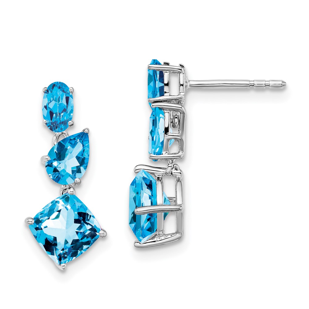EM7457-BT-W.jpg 14k White Gold Blue Topaz Dangle Earrings - Image 1