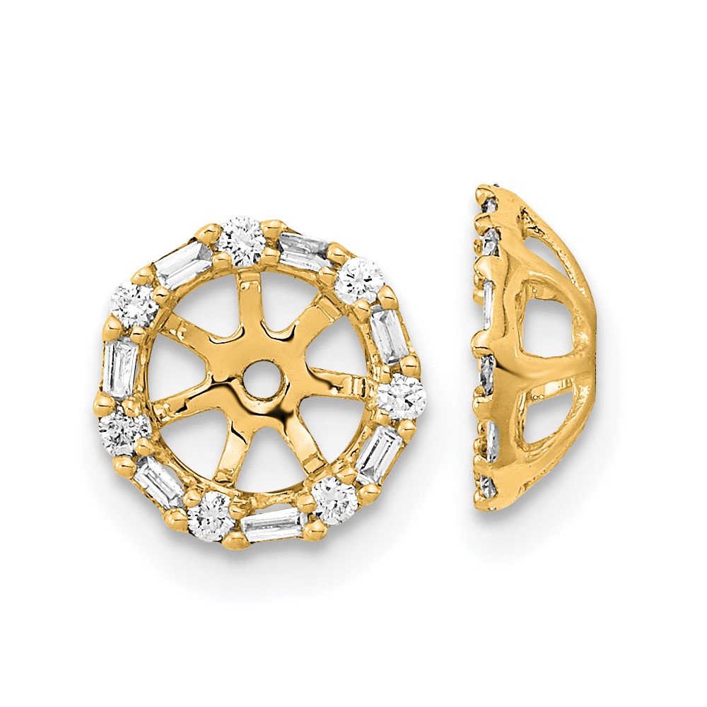EM8579-020-YA.jpg 14k 1/5 carat Diamond Circle Earring Jackets - Image 1