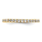 True Origin 14K Yellow Gold 1/2 carat Lab Grown Diamond VS+ F+ Size 6 Complete Eternity Band - Image 3