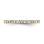 14k 1/2 carat Lab Grown Diamond VS/SI+ G+ Complete Size 7 Shared Prong Eternity Band - Image 5