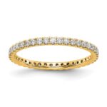14k 1/2 carat Lab Grown Diamond VS/SI+ G+ Complete Size 8.5 Shared Prong Eternity Band