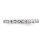 14k White Gold 1 carat Lab Grown Diamond VS/SI+ G+ Complete Size 4 Shared Prong Eternity Band - Image 5