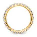 True Origin 14K Yellow Gold 1 carat Lab Grown Diamond VS+ F+ Size 6 Complete Eternity Band - Image 2