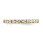 14k 1 carat Lab Grown Diamond VS/SI+ G+ Complete Size 6.5 Shared Prong Eternity Band - Image 5