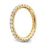 True Origin 14K Yellow Gold 1 carat Lab Grown Diamond VS+ F+ Size 6 Complete Eternity Band - Image 7