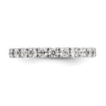 14k White Gold 1 1/2 carat Lab Grown Diamond VS/SI+ G+ Complete Size 6.5 Shared Prong Eternity Band - Image 5