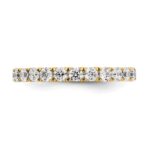 14k 1 1/2 carat Lab Grown Diamond VS/SI+ G+ Complete Size 8 Shared Prong Eternity Band - Image 5