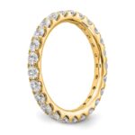 14k 1 1/2 carat Lab Grown Diamond VS/SI+ G+ Complete Size 5.5 Shared Prong Eternity Band - Image 6