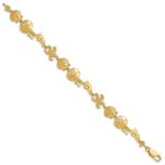 14k Polished Seashore Theme 7.25 inch Bracelet - Image 2