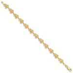 14k Swimming Sea Turtle 7.25 inch Bracelet - Image 2