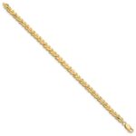 14K Polished 5mm Diamond-cut 7 inch Bracelet - Image 2