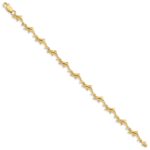 14K Polished Dolphin 7 inch Bracelet - Image 2