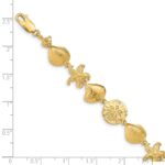 14k Polished Sea Life 7.25 inch Bracelet - Image 3