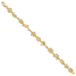 14K Polished Sea Life 7 inch Bracelet - Image 2