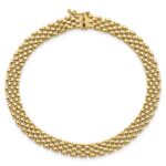 14k Polished 6mm Panther Link 7.5 inch Bracelet - Image 4