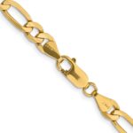 14K 6.25mm Flat Figaro with Lobster Clasp Chain - Image 3