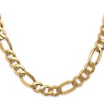 14K 8.75mm Flat Figaro with Lobster Clasp Chain - Image 2