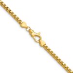 14K 3mm Franco with Fancy Lobster Clasp Chain - Image 3