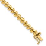 14k Faceted 5mm San Marco Bracelet
