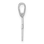 14K White Gold Madi K Polished Cross Childrens Charm / Pendant - Image 2