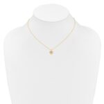 14k Madi K 3mm Citrine Heart Birthstone Necklace - Image 4