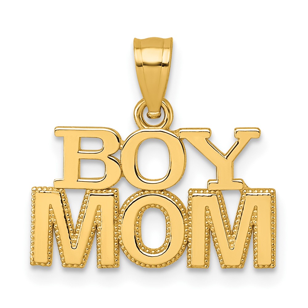 K10008.jpg 14k Polished BOY MOM Pendant - Image 1