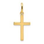 14k Hollow Cross Pendant