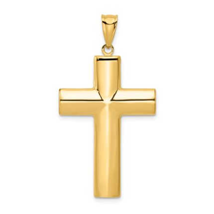 14k Hollow Cross Pendant
