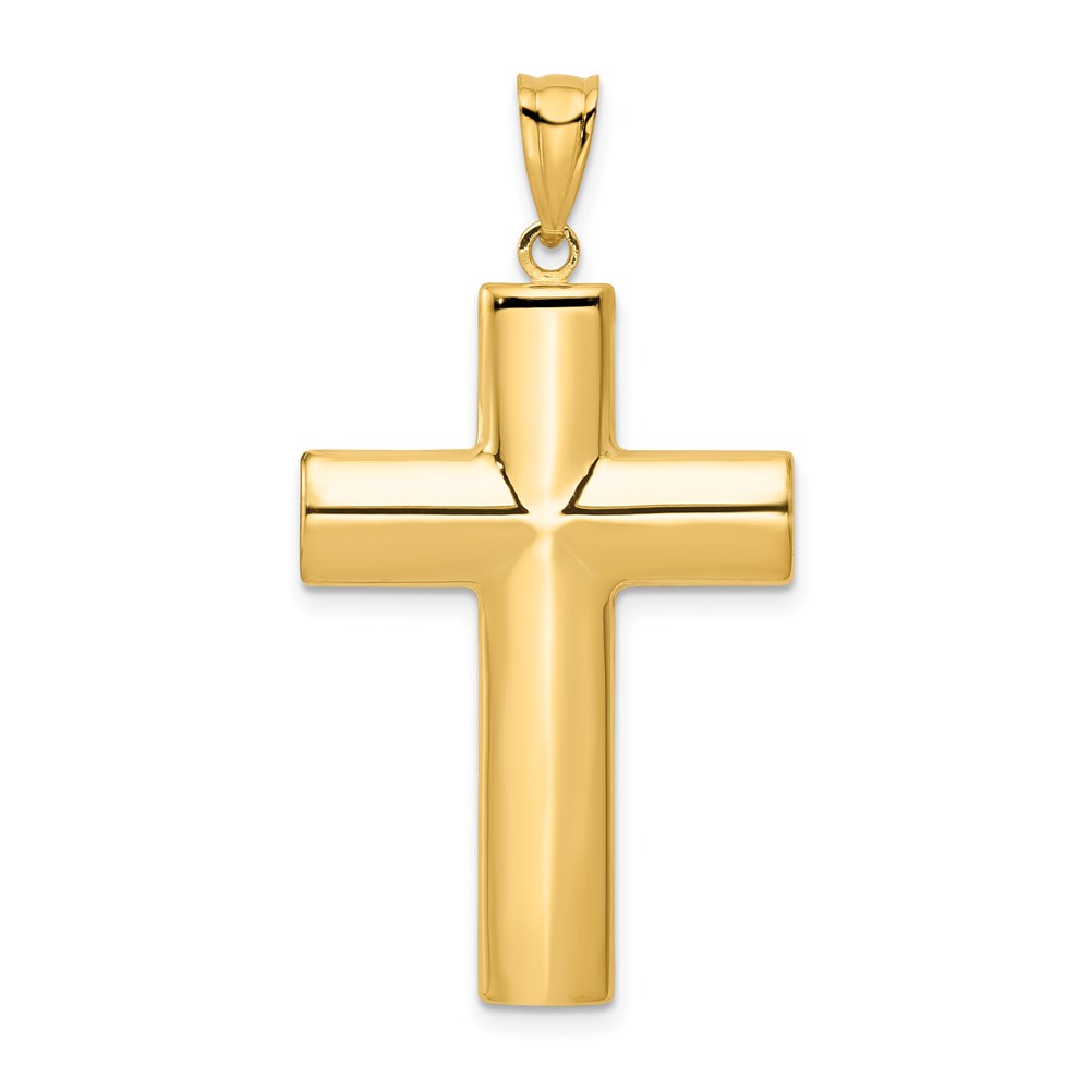 K1206.jpg 14k Hollow Cross Pendant - Image 1