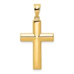 14k Hollow Cross Pendant