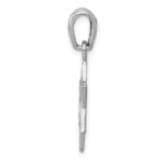 14k White Gold Star Of David Pendant - Image 2