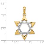 14k Two-tone Star of David Pendant - Image 4