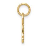 14K Polished 3D Rounded Top Key Charm - Image 2
