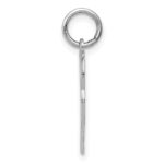 14k White Gold Double Heart Charm - Image 2